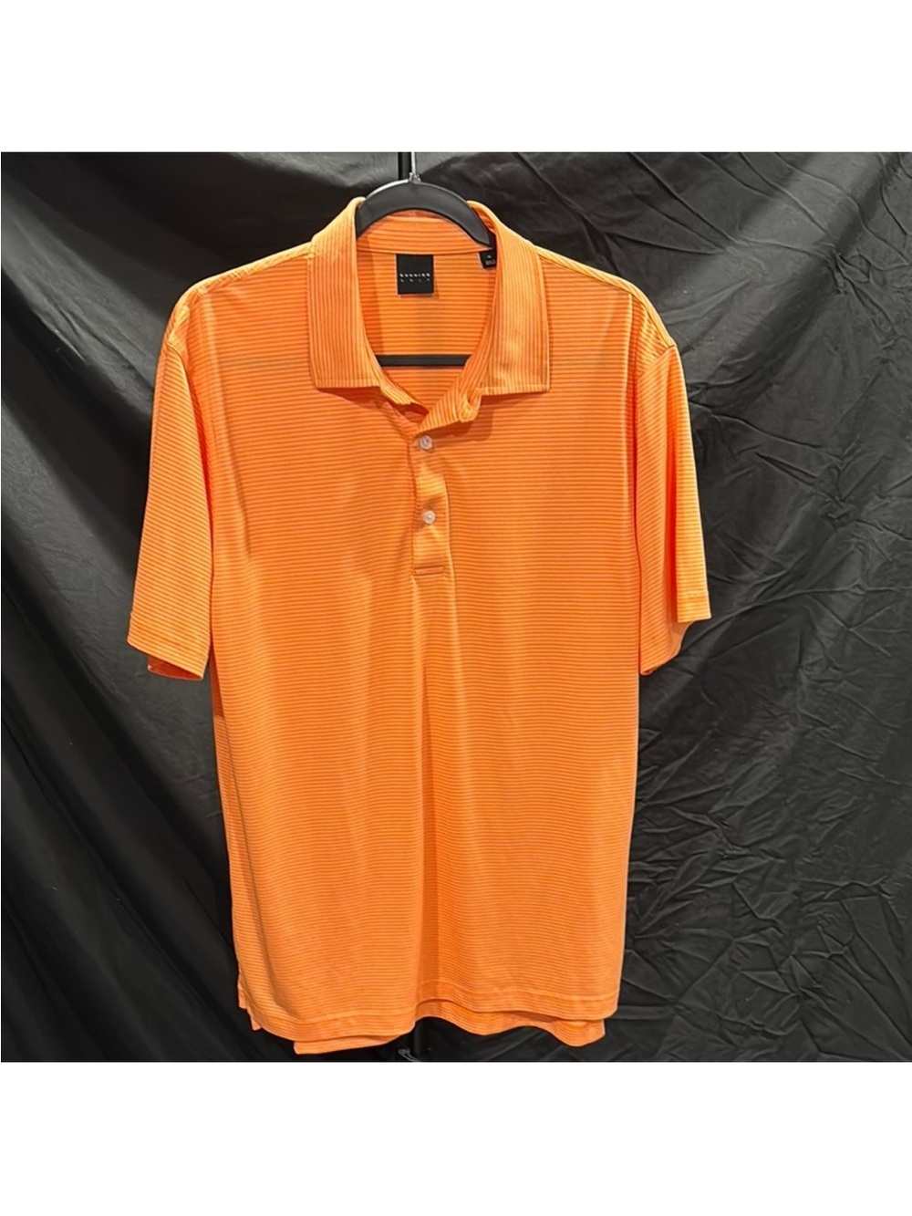 Dunning Golf Short-Sleeve Orange Performance Polo